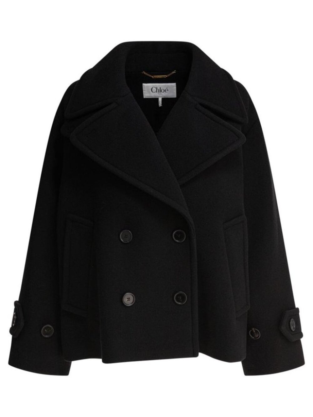 Chloé Short Wool Coat Tag Size 38 Women